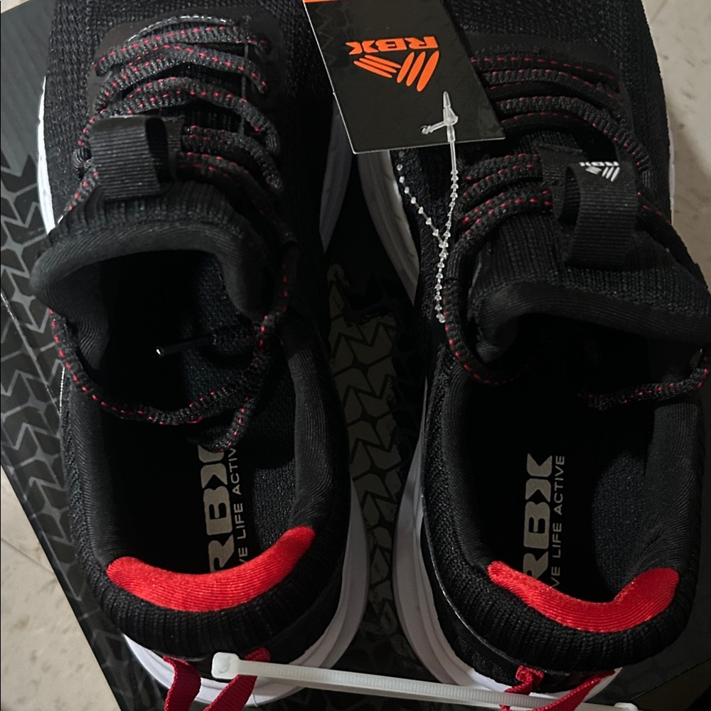 Brand New: RBX Black and Red Running Sneakers - Picture 4 of 7